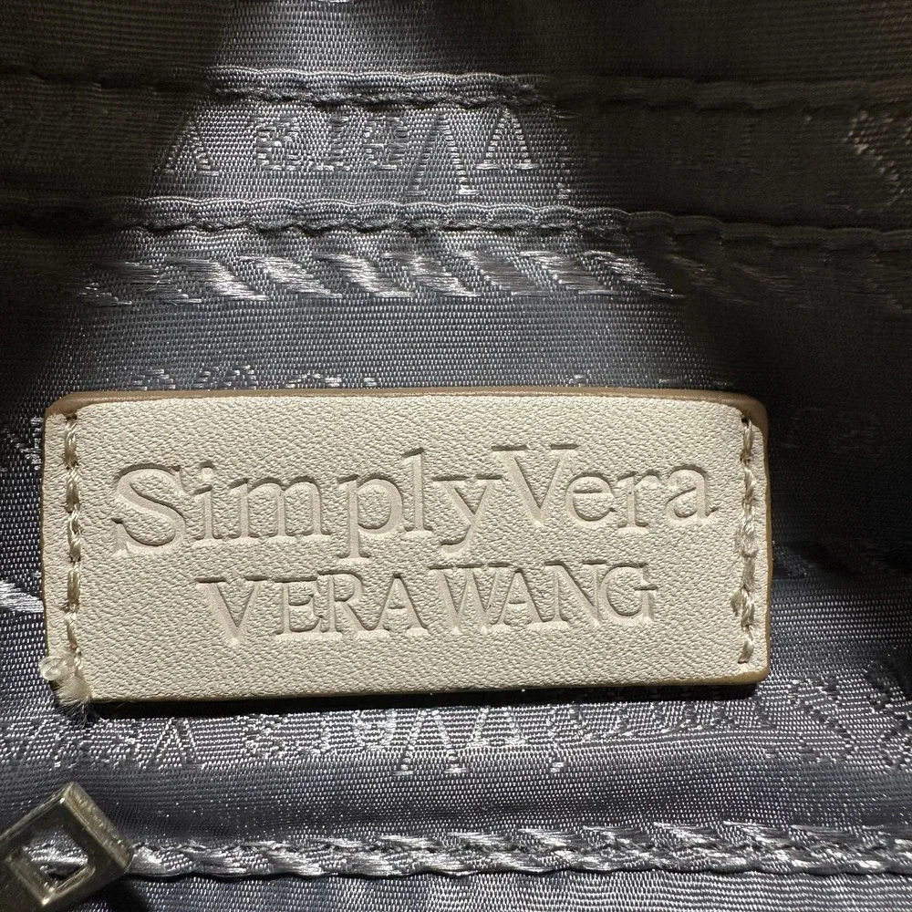 Vintage Simply Vera Wang‎ Wristlet Purse Black and White Weave